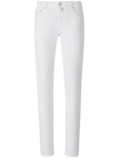 Jacob Cohen Bobby Low-rise Slim-fit Jeans In White