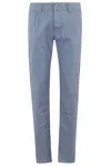 Jacob Cohen Tapered Pants In Stretch Gabardine In Blue