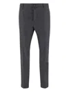 Jacob Cohen Stretch Wool Trousers In Gray