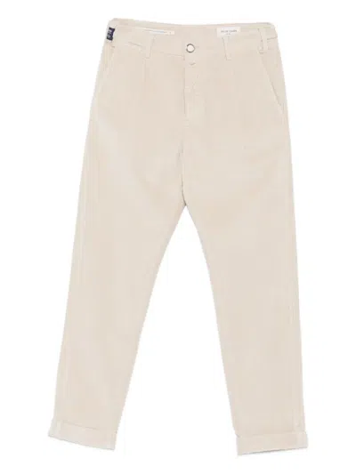 Jacob Cohen Tapered Trousers In Neutral