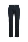 Jacob Cohen Trouser With Belt Loops And Pockets In Blue