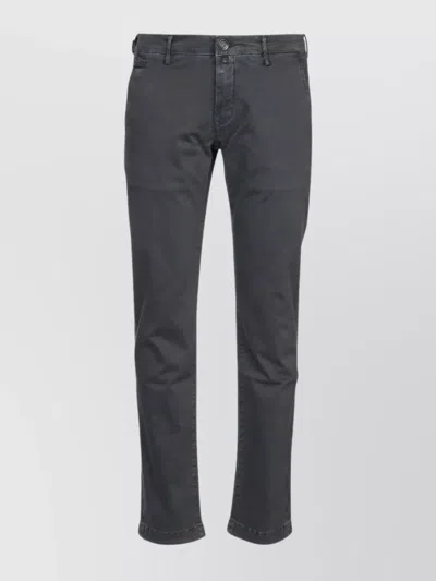 Jacob Cohen Trouser Pockets And Belt Loops In Black