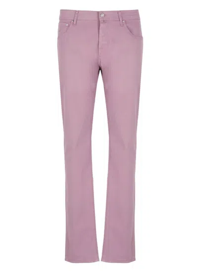 Jacob Cohen Trousers In Purple