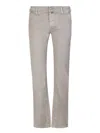 Jacob Cohen Scott Gabardine Trousers In Taupe In Beige