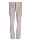 Jacob Cohen Taupe Cropped Leg Jeans In Beige