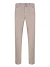 Jacob Cohen Linen And Cotton Trousers In Beige
