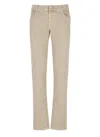 Jacob Cohen Bard Mid-rise Slim-fit Trousers In Beige