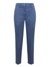 Jacob Cohen Slim Crop Trousers In Blue