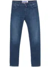 Jacob Cohen Belt Loop Denim Trousers In Blue