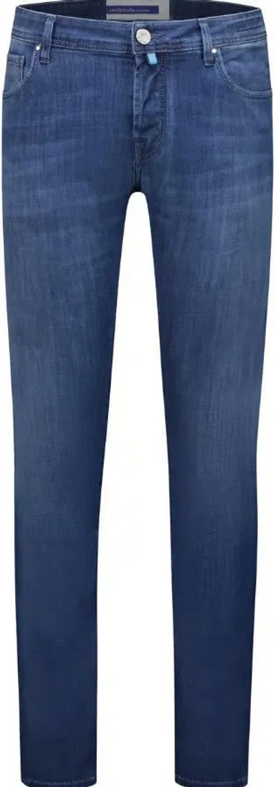 Jacob Cohen Super Slim Fit Dark Blue Jeans With Paisley-print Bandana