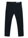 Jacob Cohen Navy Blue Stretch Trousers In Blue