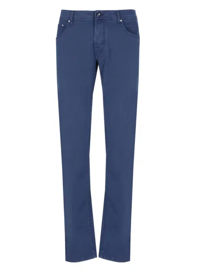 Jacob Cohen Trousers In Blue