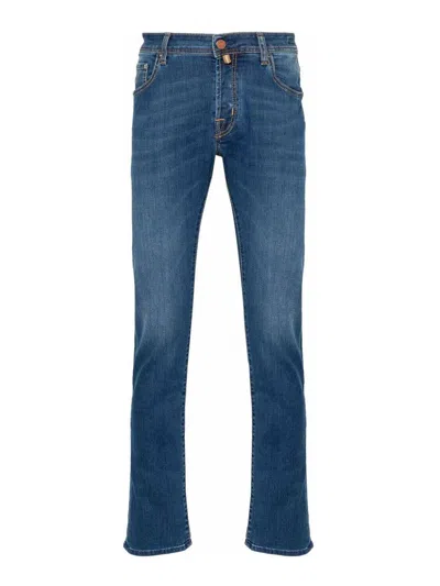 Jacob Cohen Trousers In Blue