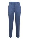 Jacob Cohen Slim Crop Trousers In Blue