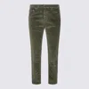 Jacob Cohen Green Cotton Carrot Scott Pants In Green