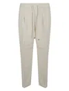Jacob Cohen Drawstring Chinos In Cream Beige