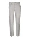 Jacob Cohen Carrot Scott Chambray Green Trousers In Green