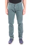 Jacob Cohen Bard Gabardine Trousers In Green