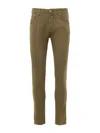 Jacob Cohen Trousers Scott Cropped Slim Fit Five Pockets  In Brown