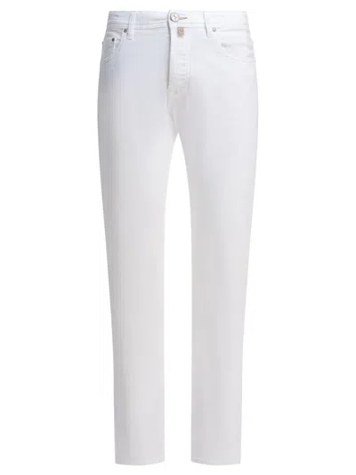 Jacob Cohen Trousers In White