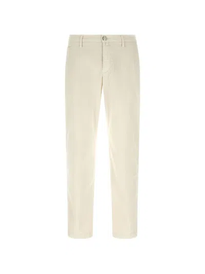 Jacob Cohen Trousers White In Neutral