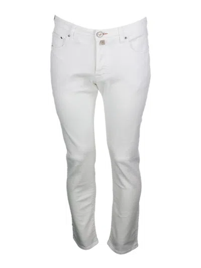 Jacob Cohen Trousers In White