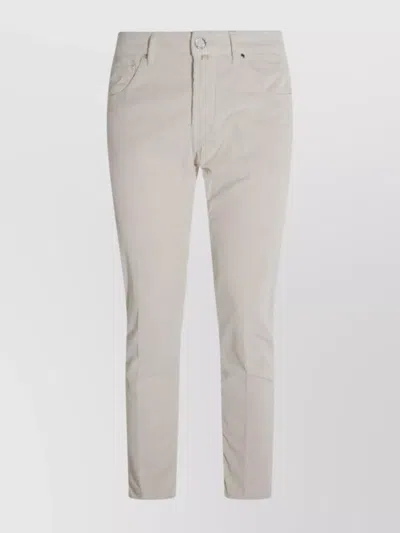 JACOB COHEN TROUSERS WITH BELT LOOPS AND POCKETS