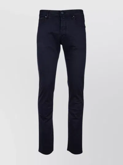 Jacob Cohen Trousers With Belt Loops For Stylish Look In Blue