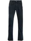 Jacob Cohen Scarf-detail Five-pocket Straight-leg Trousers