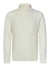Jacob Cohen Turtleneck Sweater In White