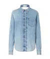 Jacob Cohen Twisted Denim Shirt In Blue
