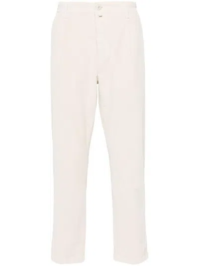 JACOB COHEN CROP SLIM SINGLE PENCE HENRY PANT,UP003.01.S3653 A81 OFF WHITE