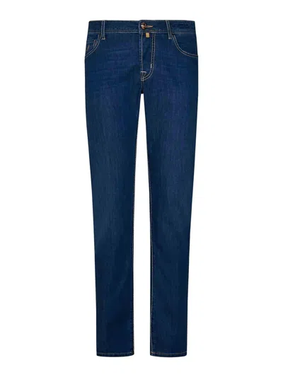 Jacob Cohen Slim-fit Blue Cotton And Viscose Denim Jeans