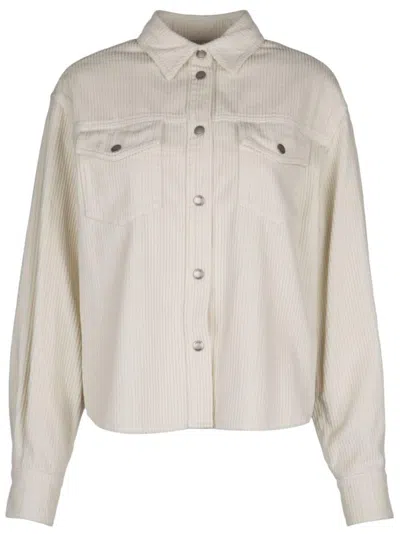 Jacob Cohen Velluto Shirt In Weiss