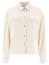 Jacob Cohen Velvet Overshirt Jackets White
