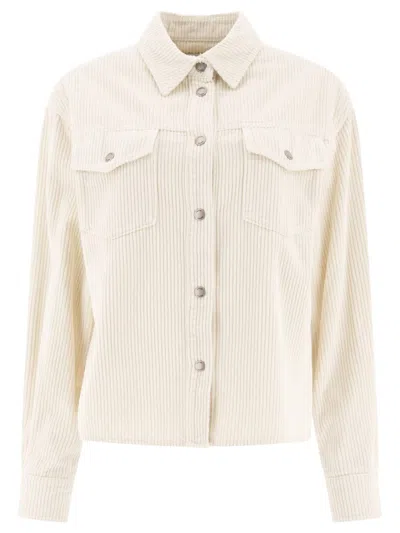 Jacob Cohen Velluto Shirt In White