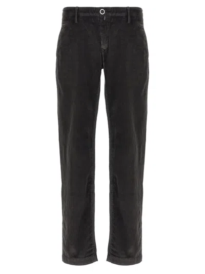 Jacob Cohen Velvet Pants In Gray