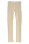 Jacob Cohen Velvet Trousers With Back And Side Pockets In White