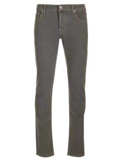 Jacob Cohen Nick Slim Trousers In Grey