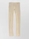 Jacob Cohen Velvet Trousers With Back And Side Pockets In White