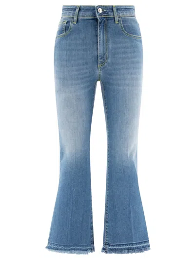 Jacob Cohen "victoria Crop" Jeans In Blue