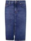 Jacob Cohen Vintage 5pkt Longuette Skirt Denim In F Dark Blue