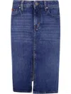 Jacob Cohen Vintage 5pkt Longuette Skirt Denim In Blue