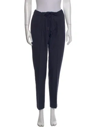 Pre-owned Jacob Cohen Virgin Wool Straight Leg Pants In Blue