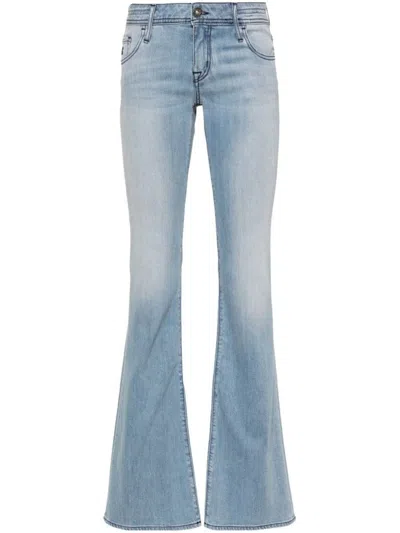 Jacob Cohen Viv Low-rise Bootcut Jeans In Blue
