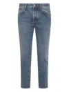 Jacob Cohen Straight Fit Trousers Belt Loops In Blue