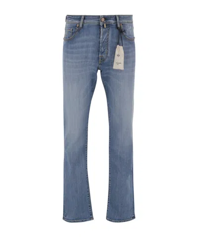 Jacob Cohen Washed Straight-leg Jeans In Brown