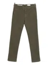Jacob Cohen Welt-pocket Trousers In Green
