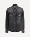 Jacob Cohen Western Shirt In Cotton And Lyocell Denim In Black