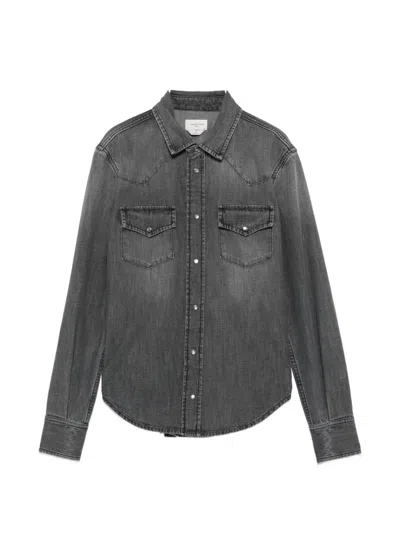 Jacob Cohen Western-style Denim Shirt In Gray